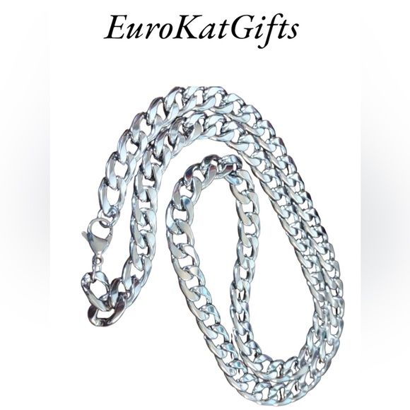 WYWS Other - NEW Men's Heavy Solid Stainless Steel Chain Necklace 27” NWT